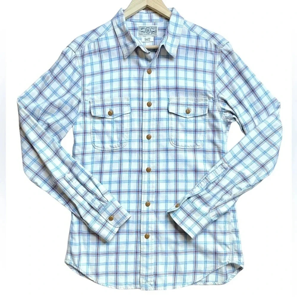 Lucky Brand Western Plaid Long Sleeve Flannel Shirt